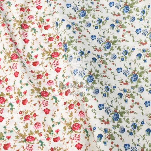 Vintage Rose lightweight thin cotton fabric by half metre | 140cm wide