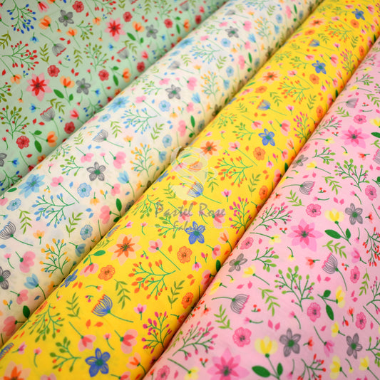 Florus 100% cotton poplin fabric by half metre | 112cm wide