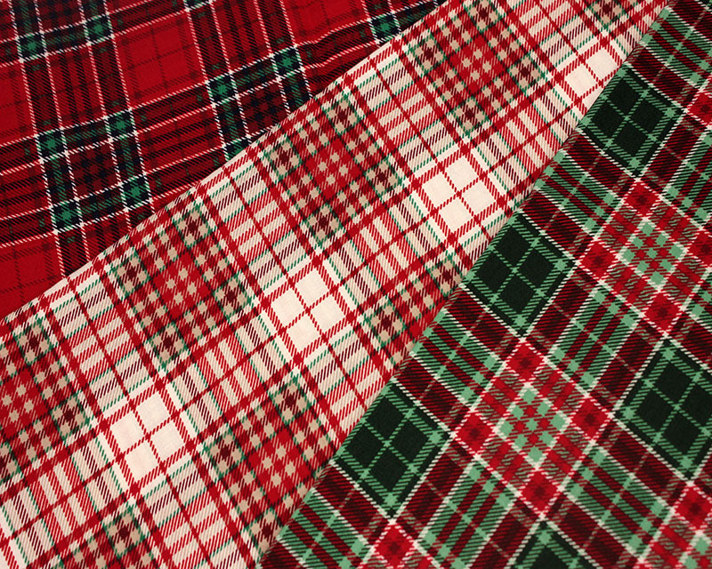 Tartan Design3 100% cotton fabric by half metre | 140cm wide