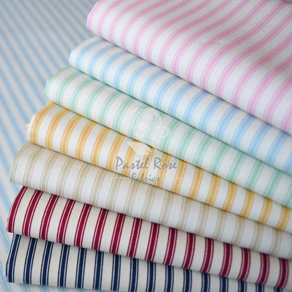 Ticking Stripes 100% cotton poplin fabric by half metre | 112cm wide