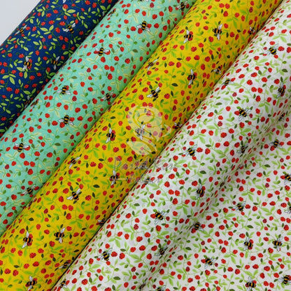 Berry Fairy 100% cotton fabric by half metre | 112cm wide