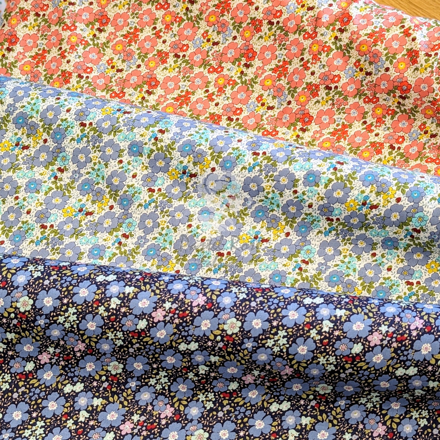 Blossom Floral 100% cotton poplin fabric by half metre | 112cm wide