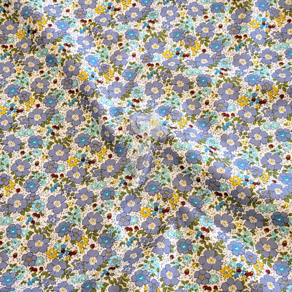 Blossom Floral 100% cotton poplin fabric by half metre | 112cm wide