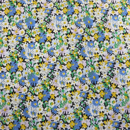 Daisies lightweight thin cotton fabric by half metre | 140cm wide