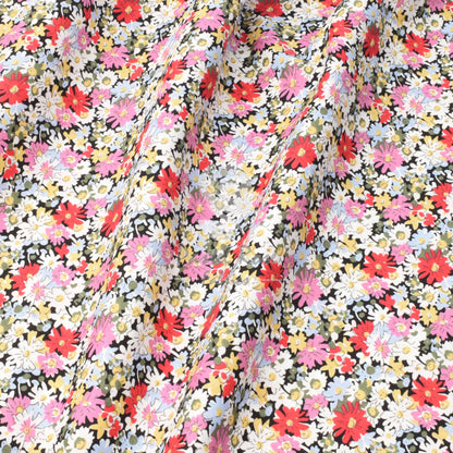 Daisies lightweight thin cotton fabric by half metre | 140cm wide