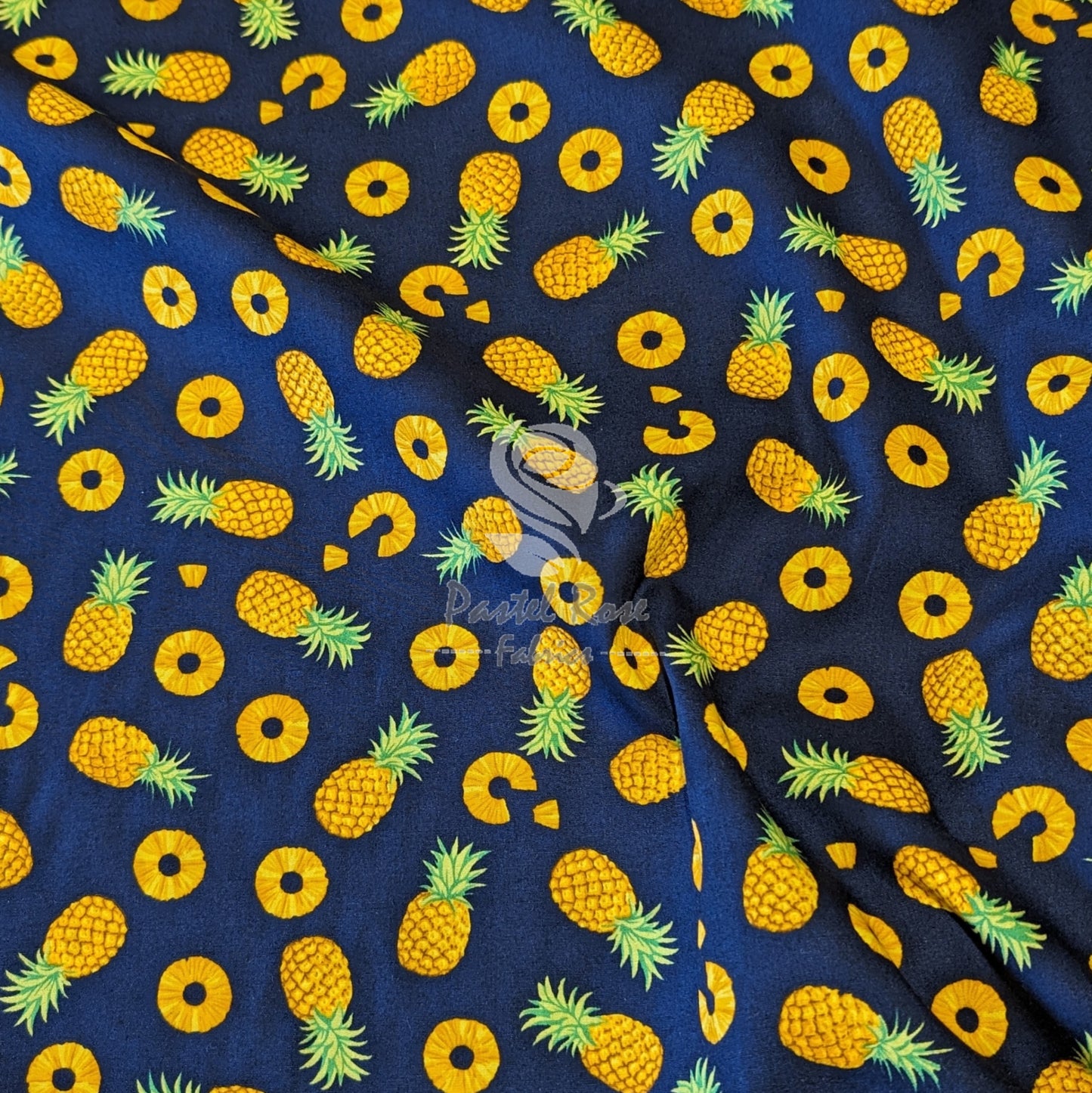 Pineapples 100% cotton fabric by half metre | 112cm wide