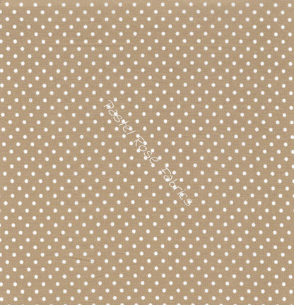 3 mm gepunkteter Popeline-Stoff aus 100 % Baumwolle pro halben Meter | 112 cm breit