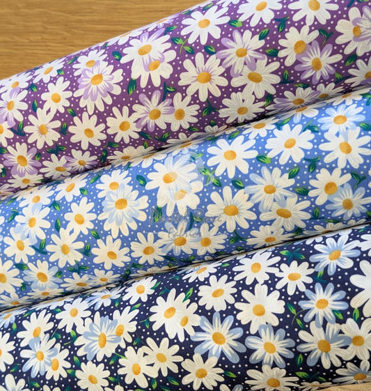 Spring Daisy 100% cotton poplin fabric by half metre | 112cm wide