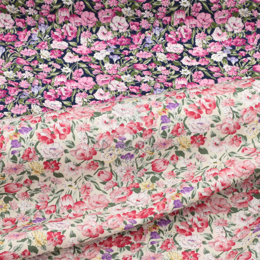 Paradise Bloom 100% cotton poplin fabric by half metre | 112cm wide