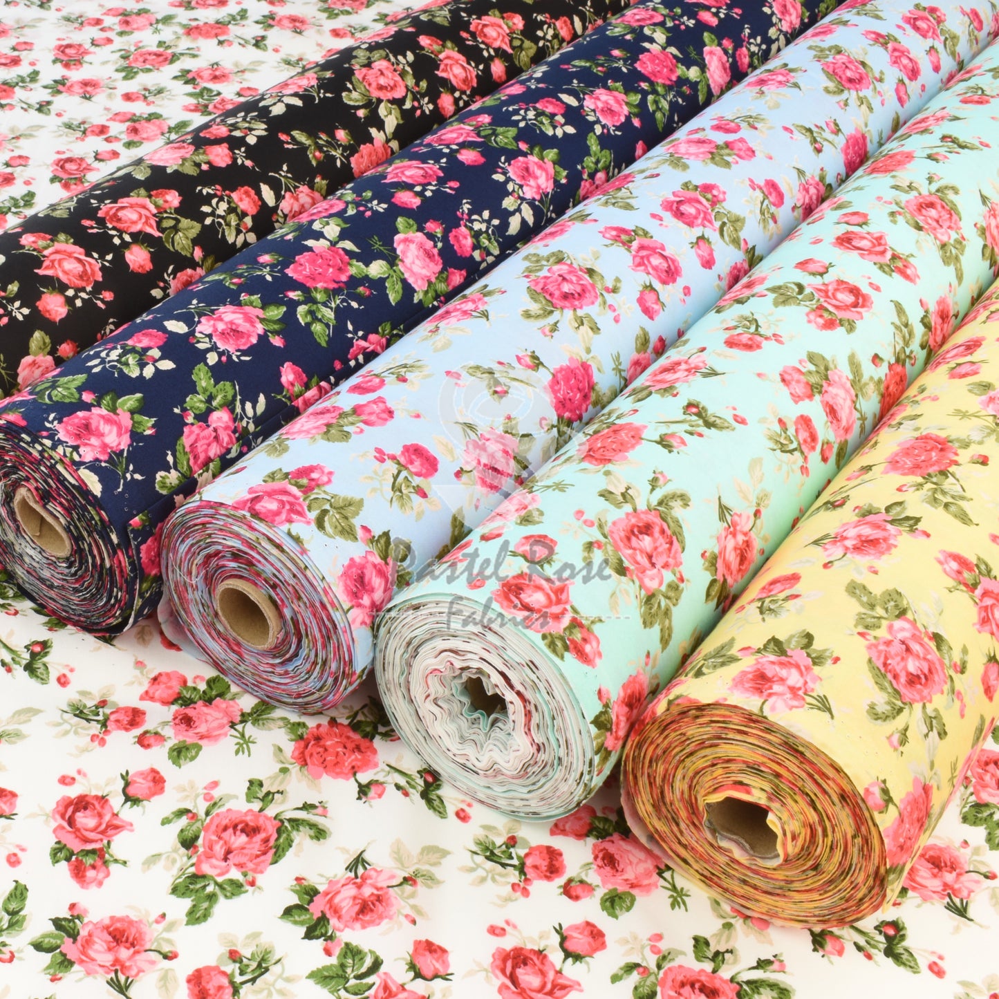 Queen Rose 100% cotton poplin fabric by half metre | 112cm wide