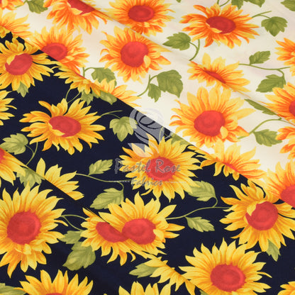 Sunflower 100% cotton poplin fabric by half metre | 112cm wide