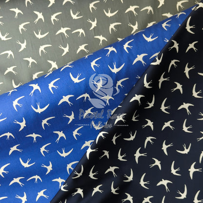 Swallows 100% cotton fabric by half metre | 112cm wide