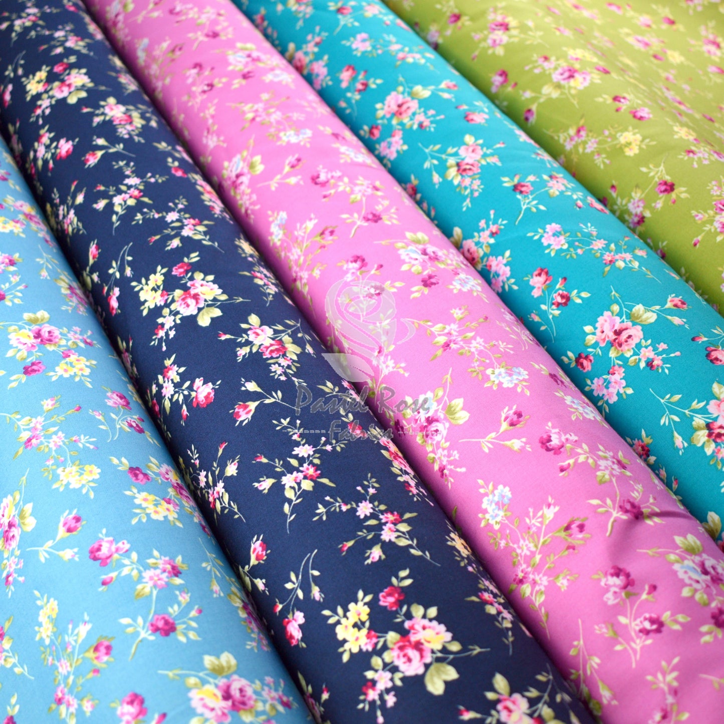 Cecelia Floral 100% cotton poplin fabric by half metre | 112cm wide