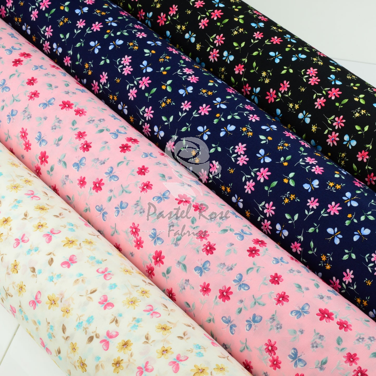 Flutter Ditsy 100% cotton poplin fabric by half metre | 112cm wide