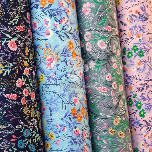 Garden Bloom 100% cotton poplin fabric by half metre | 112cm wide