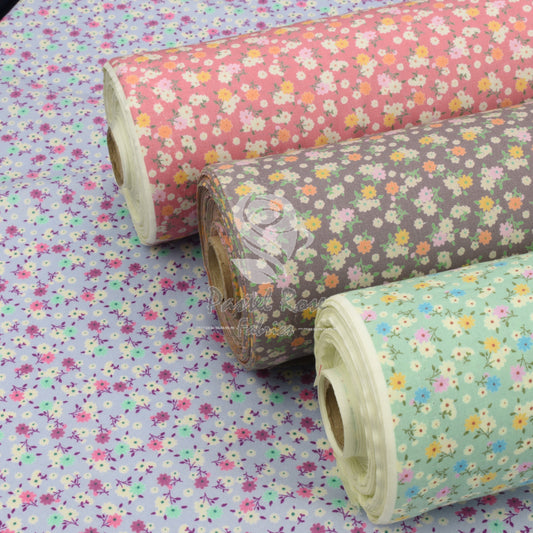 Lily Bunch Floral 100% cotton poplin fabric by half metre | 112cm wide