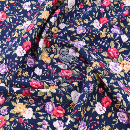 Floral cotton fabric