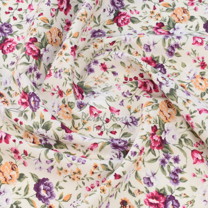 Floral cotton fabric