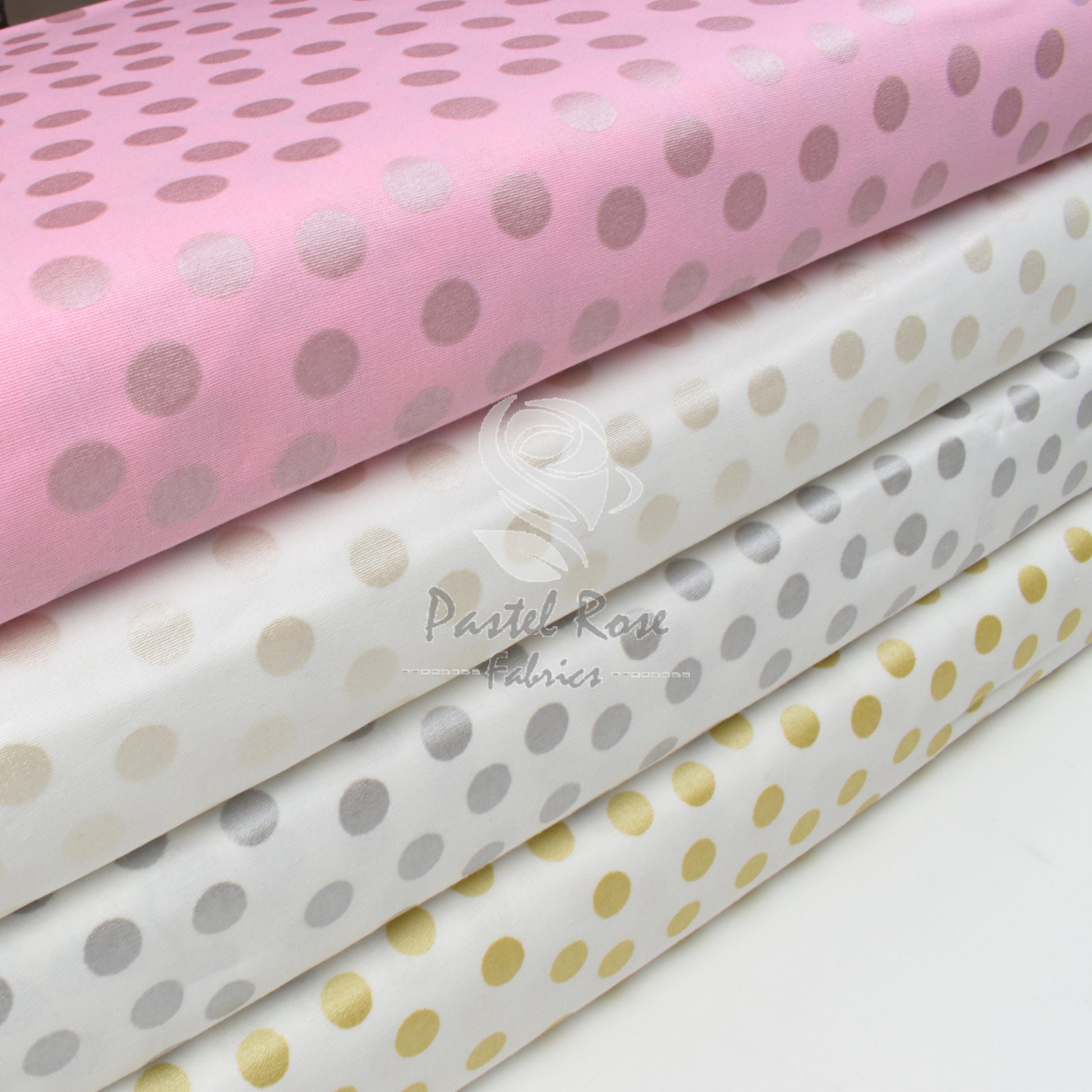 pearl spots cotton fabric