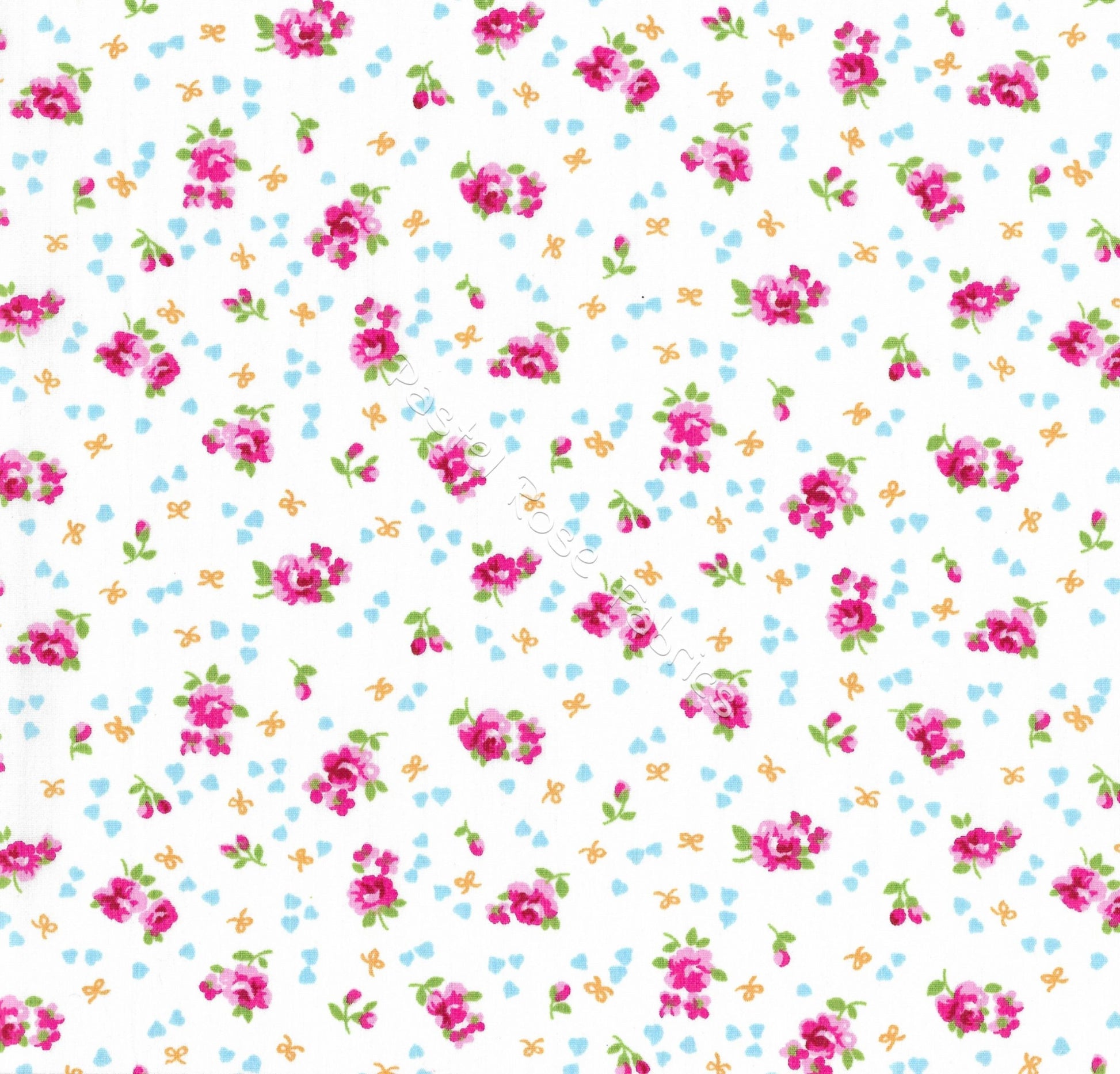 Floral cotton fabric