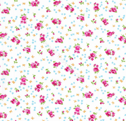 Floral cotton fabric