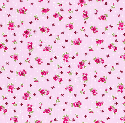 Floral cotton fabric