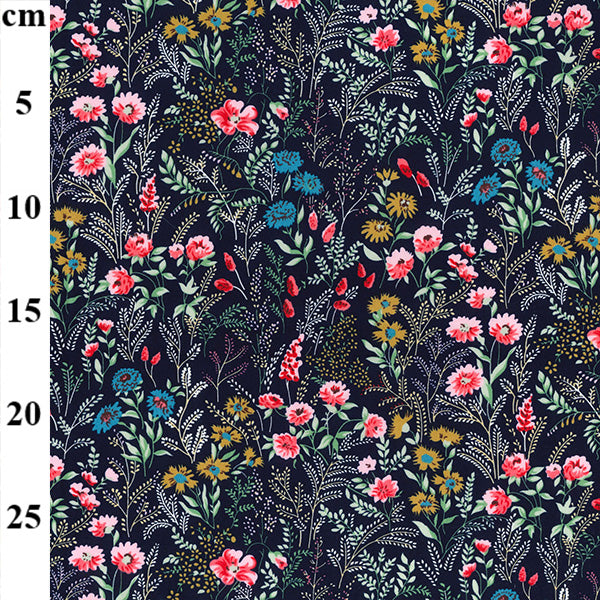 Floral cotton fabric