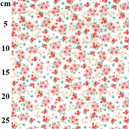 Floral cotton fabric