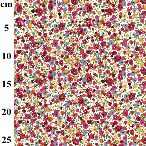 Floral cotton fabric