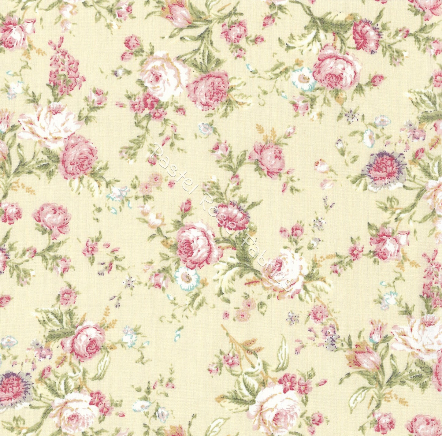 Floral cotton fabric