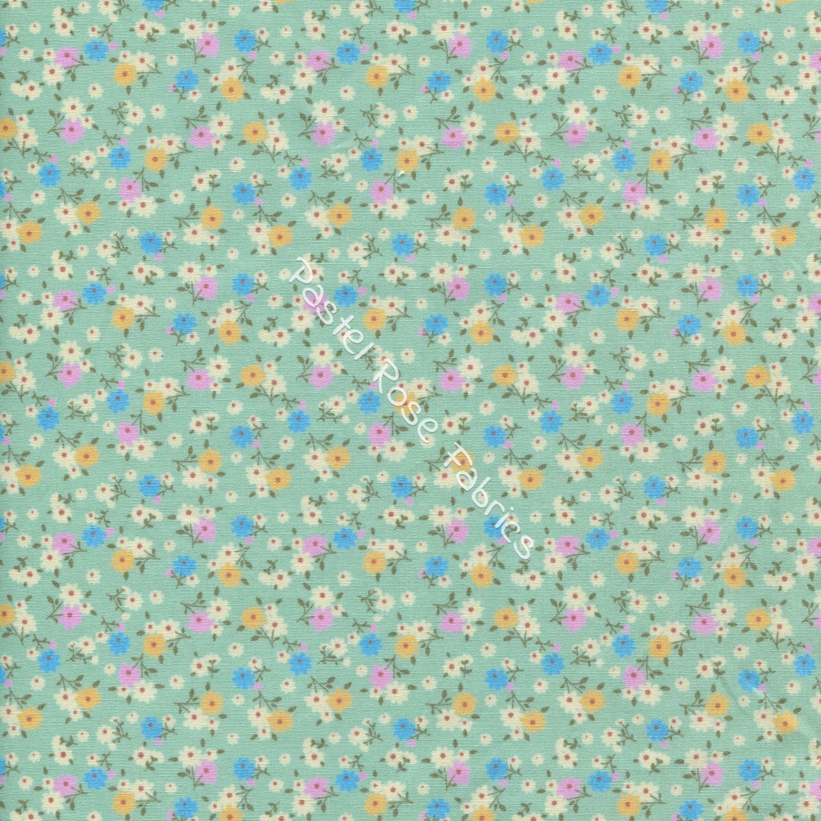 Floral cotton fabric