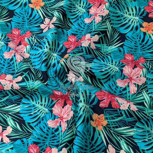 Floral cotton fabric