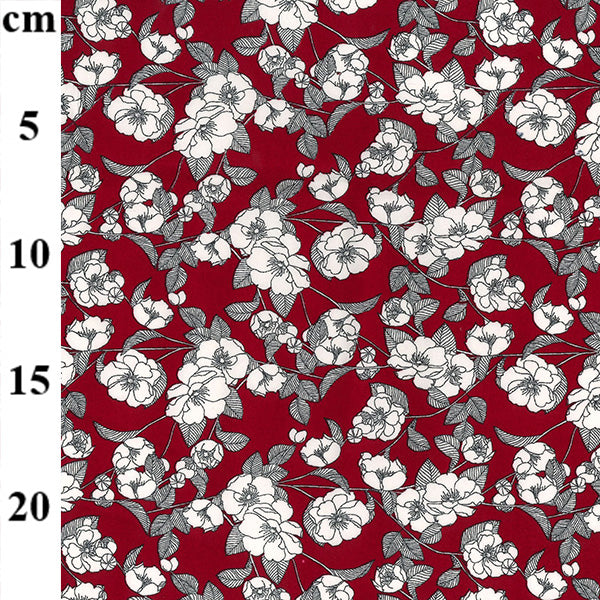 Floral cotton fabric