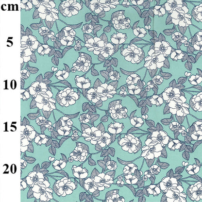 Floral cotton fabric