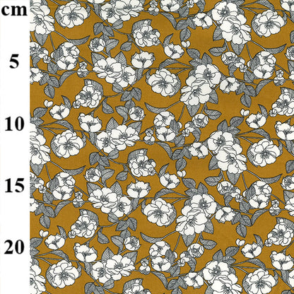 Floral cotton fabric