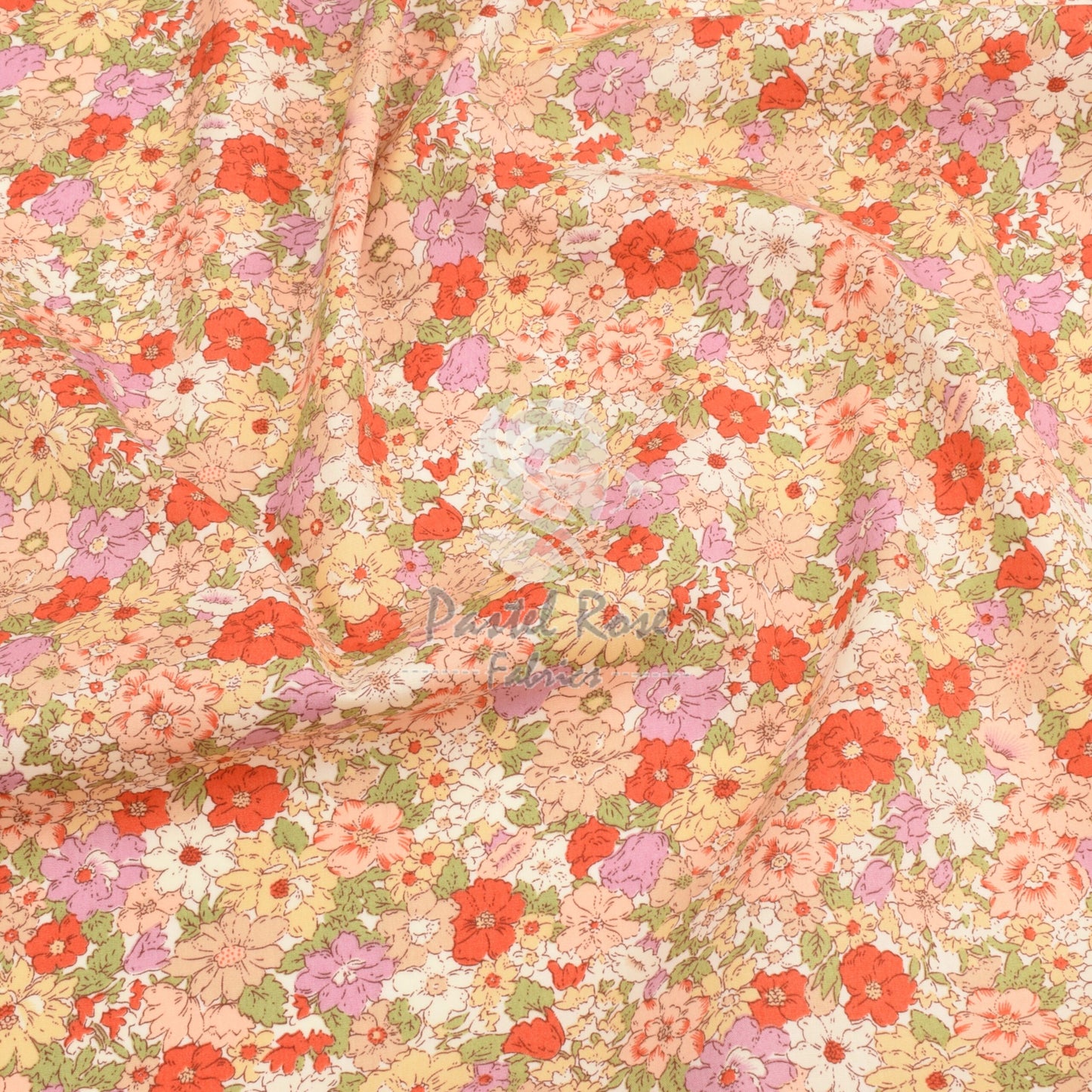 Floral cotton fabric