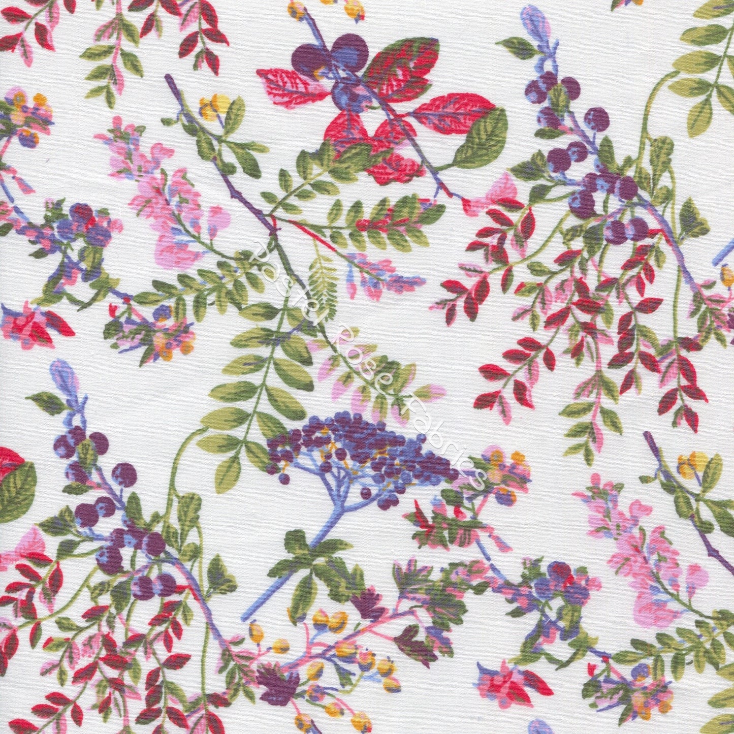 Floral cotton fabric