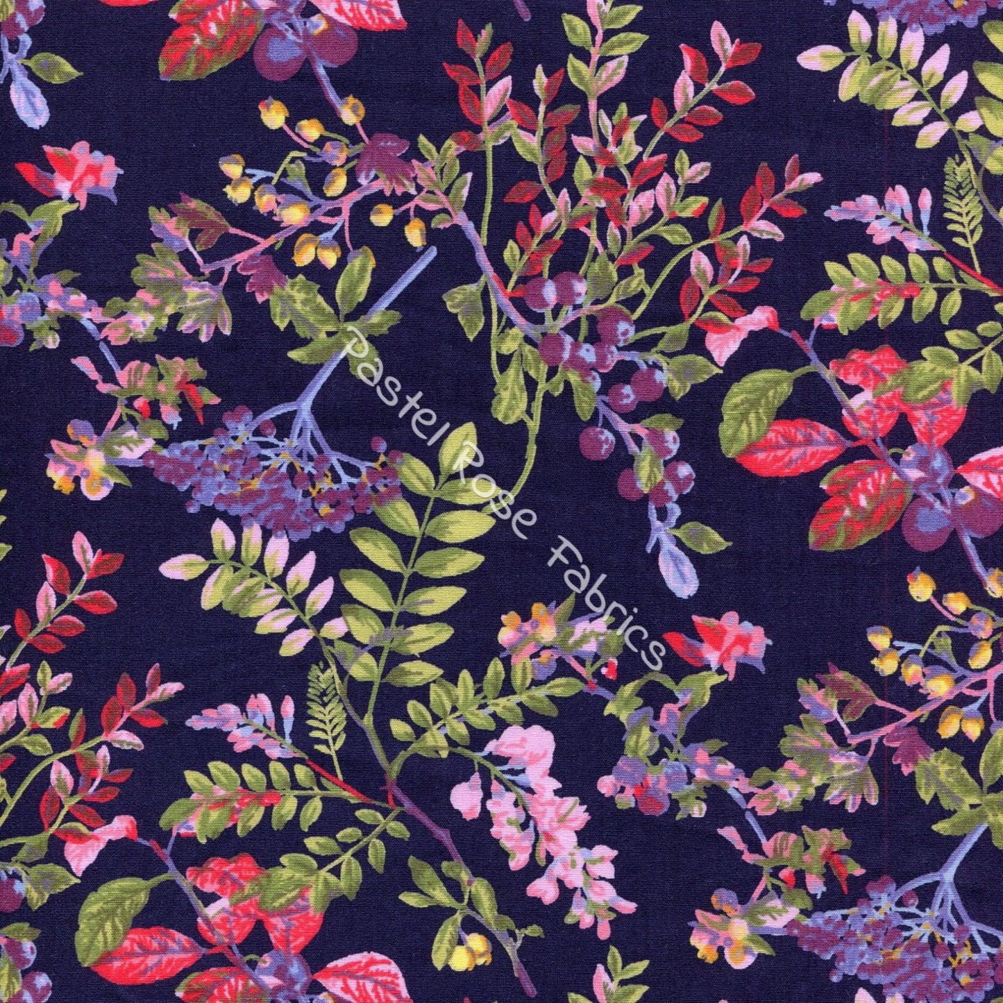 Floral cotton fabric