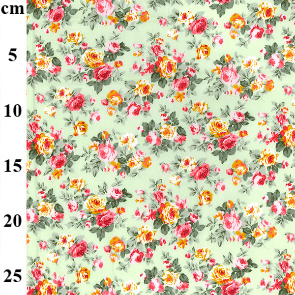 Floral cotton fabric