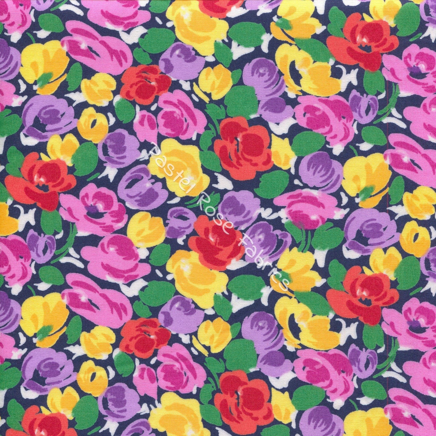 Floral cotton fabric