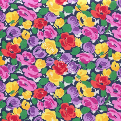 Floral cotton fabric