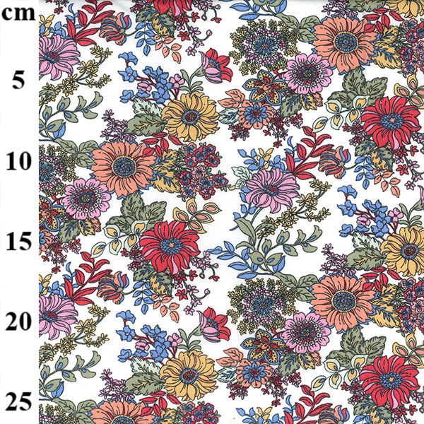 Floral cotton fabric