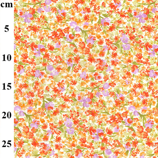 Floral cotton fabric