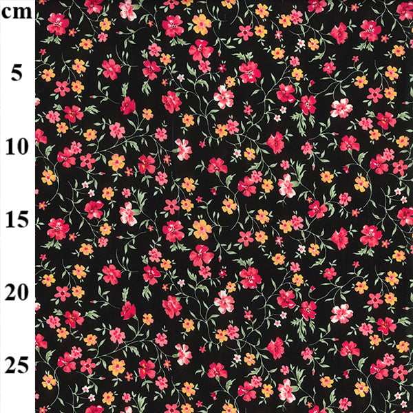 Floral cotton fabric