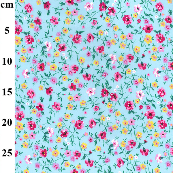 Floral cotton fabric