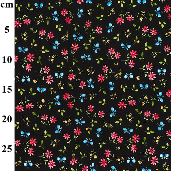 Floral cotton fabric