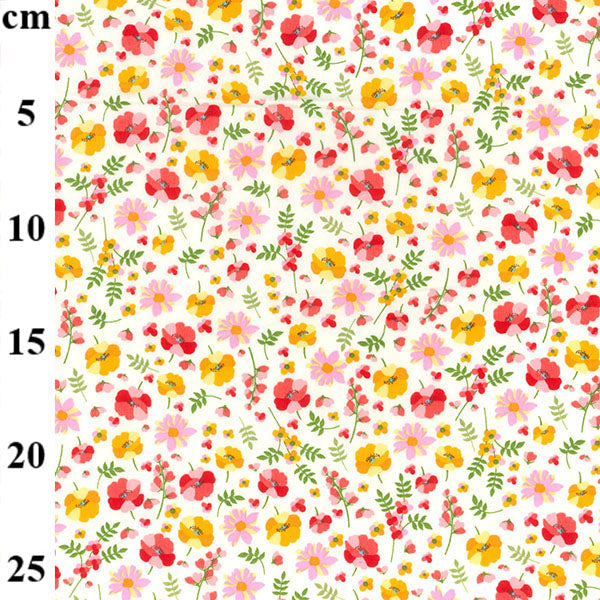 Floral cotton fabric