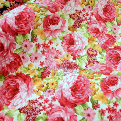 Floral cotton fabric