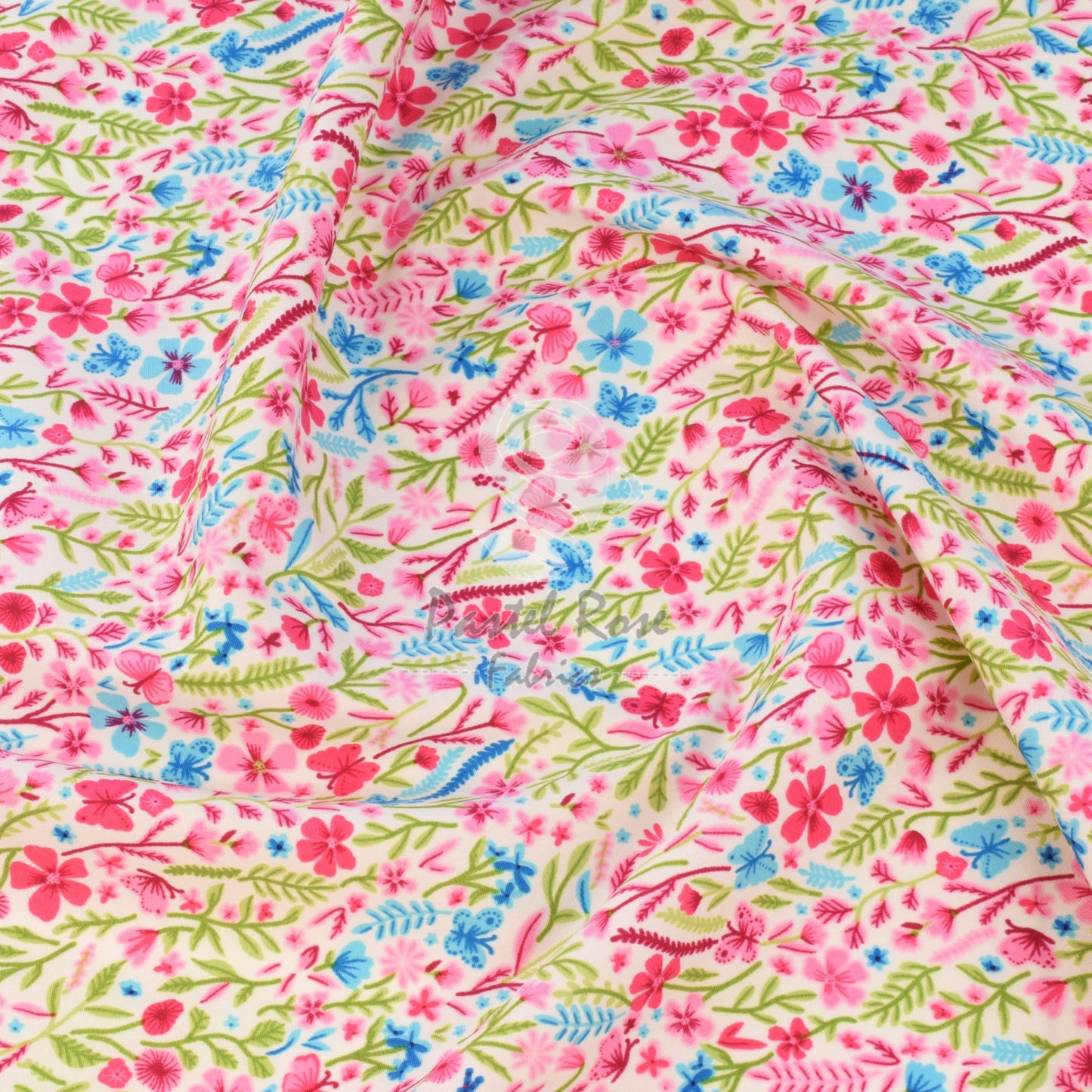 Floral cotton fabric