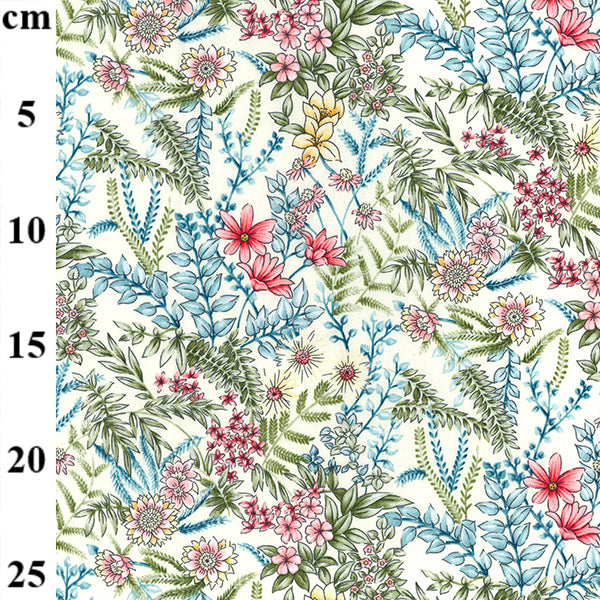 Floral cotton fabric